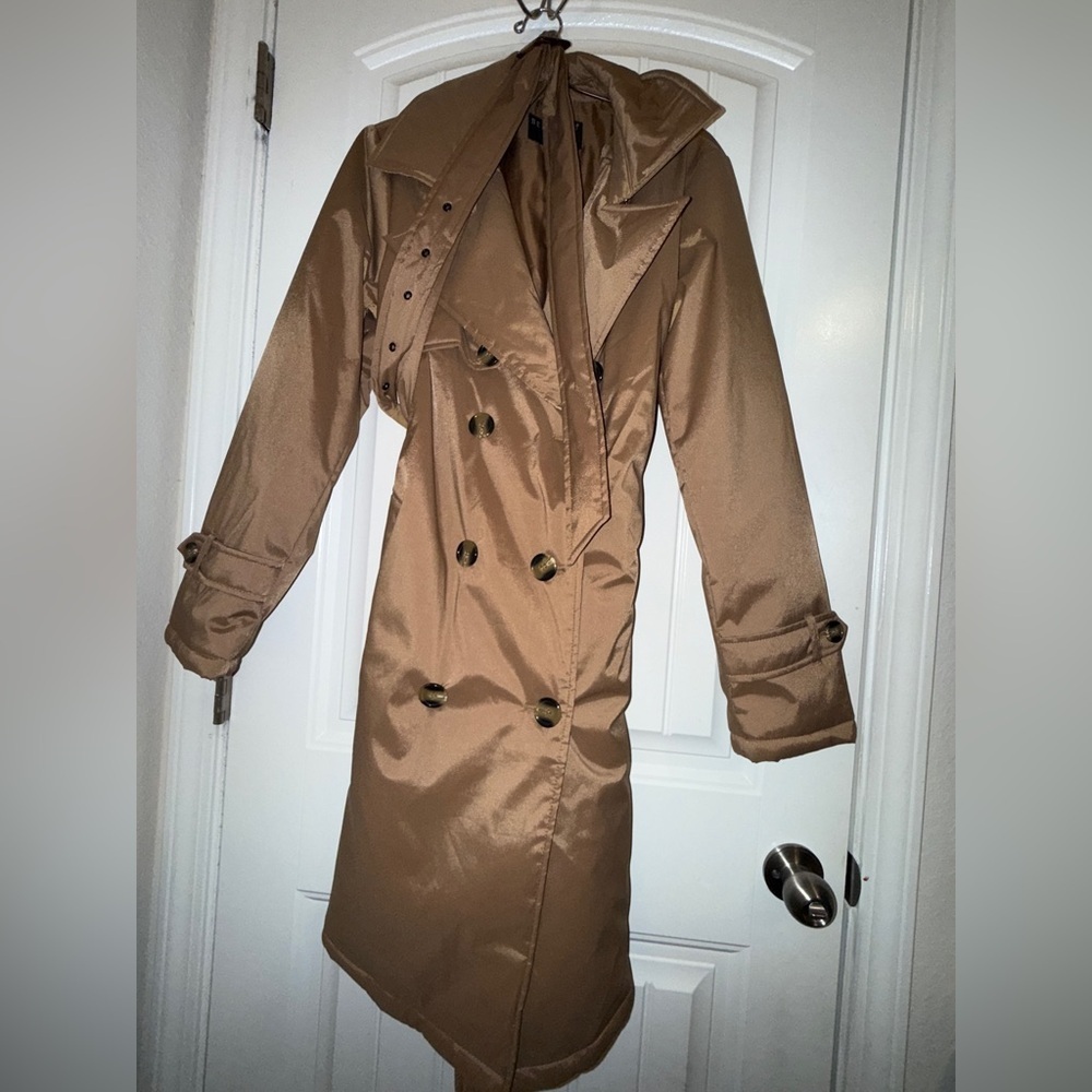 Bernardo Tan Belted Trench Coat New NWT - Picture 5 of 11